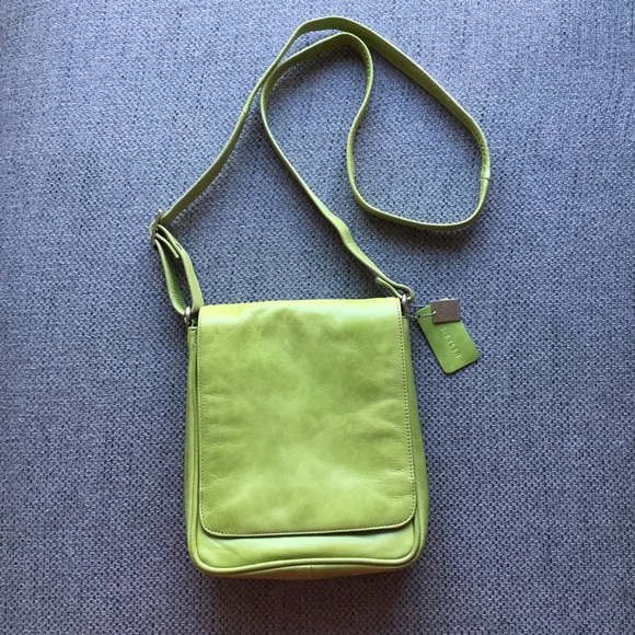 Iris Tyler Handbags - Iris Tyler Leather Lime Green Crossbody Bag